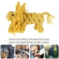 thumbnail image 4 of unbranded 2Pcs Entertaining Pet Toys Hand Knitted Toy For Loneliness Relief Yellow, 4 of 4