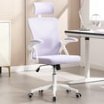 thumbnail image 3 of Nexthro Office Chair,Ergonomic Desk Chair with Adjustable Lumbar Support,400 Lbs Mesh Computer Chair High Back with Headrest for Home Office (Lavender), 3 of 8