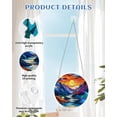 thumbnail image 3 of Clearance！Acrylic Suncatcher Jigsaw Puzzle-Emerald Flame Hummingbird, Window Suncatcher Acrylic Puzzle, DIY Suncatcher Kits for Adults, Home Decor Gift for Women, Mom, Friends (7.4 in), 3 of 8