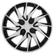 thumbnail image 1 of WORGEOUS Tapacubos para rueda de coche de 14 pulgadas, accesorio de reajuste automático (plateado y negro), 1 of 8