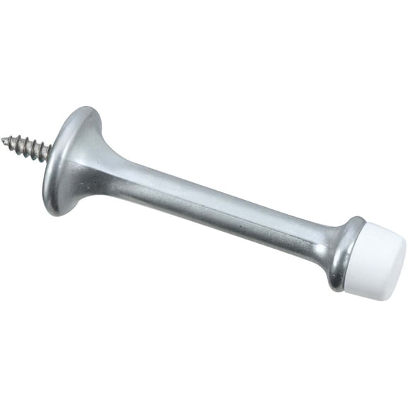 National Hardware Heavy Duty 3 In. Rigid Door Stop, Satin Chrome N273-599