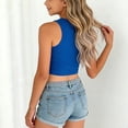 thumbnail image 4 of Plebaso Crop Tops for Girls Ribbed Knit Cut out Tank Tops Girls Sleeveless Kids Summer Cute Dance Tops, 4 of 6