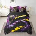 thumbnail image 2 of Snake Bedding Set Full Size, 3D Snake Scales Comforter Set, Jungle Safari Animal Print (Comforter+Fitted+Flat Sheet+2 Pillowcases+2 Throw Pillow Covers) 7 Pieces Bed Set, 2 of 5