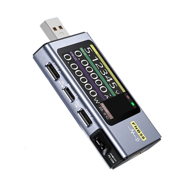 braveheart USB Phone Charger Tester Power Supply Portable Voltmeter Ammeter Fast Charge Detector Measuring Tool Testing Device