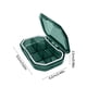 thumbnail image 3 of Tablet Box 6 Compartments Waterproof Travel Mini Container, Sturdy Pharmaceutical Jewelry Organizer, Foldable Portable Gray Blue Green, Small 6-Tier Plastic Storage, for Office Home Use, 3 of 9