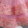 thumbnail image 5 of Ahdbta Girls Princess Dresses Sleeveless Round Neck Tulle Patchwork Dress Belted Birthday Party Ballgown Sequin Tutu Dress, 5 of 8