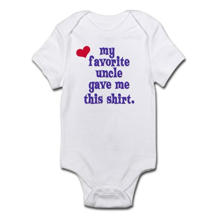 Cafepress Cafepress My Favorite Uncle Infant Bodysuit Baby