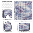 thumbnail image 3 of Colorful Clouds 4 Piece Bathroom Set Waterproof Bath Curtain Anti-Slip Mats and Toilet Pad Practical and Affordable 66x72in Curtain, 3 of 8