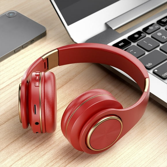 Ratfeit Headphones Wireless Bluetooth, Over-Ear Headphones, Subwoofer Bluetooth 5.0, Foldable and Portable, High Res Audio, Deep Bass, Memory Foam Ear Cups, For Travel, Home Office, Multicolour