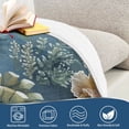 thumbnail image 4 of Yayeee Throw Blanket for Couch Soft Warm 50" x 60" Sofa Chair Bed Decoration, Sea Plants Pattern, 4 of 7