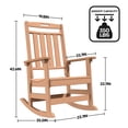 thumbnail image 3 of Cobiod Oversized Rocking Chair Outdoor, HDPE Rocking Chair, Patio Rocking Chairs for Porch & Fire Pit, All-Weather Outdoor Rocking Chair, Set of 2, 3 of 6