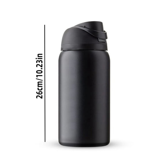 Bouteille d'Eau en Acier Inoxydable Owala Remise à Neuf 32 oz - Très, Très Sombre