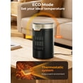 thumbnail image 5 of FOHERE Space Heater, 1500W Eco Portable Heaters for Indoor Use with Thermal Sensor, Digital Display, 12H Timer, 3 Mode, Quiet for Office, Bedroom, Room, 5 of 8