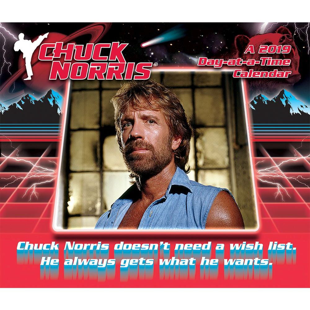 Chuck Norris Desk Calendar, Male Movie Stars by Calendars