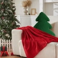thumbnail image 6 of Christmas Tree Throw Pillows, Festive Xmas Tree Shaped Plush Pillows for Sofa, Bed & Home Decor, Soft Decorative Cushions for Holiday Parties, Winter Decorations & Cozy Gift, 18 inch, 6 of 7