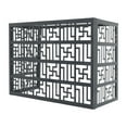 thumbnail image 5 of TFCFL 4 Panel Air Conditioner Fence Aluminium Air Comditioning Units Privacy Screen Dark Gray, 5 of 16