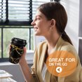 thumbnail image 2 of KPX 100 Pack 16 oz Coffee Cups, Disposable Coffee Cups with Lids and Sleeves To Go Coffee Cups Reusable for Hot & Cold Drinks, 2 of 6
