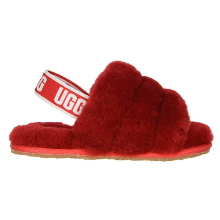 Ugg Kids Fluff Yeah Slide (Toddler/Little Kid) Ribbon Red Size 12
