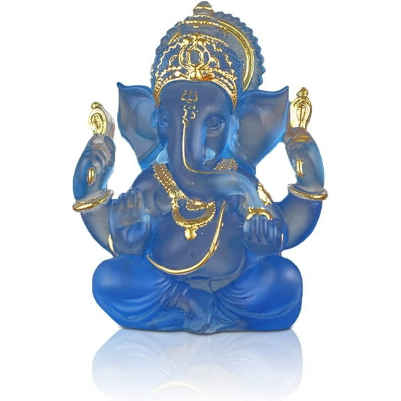 Lord Ganesha Statues Hindu Elephant God Sculpture, Resin Indian Ganesha Idol Buddha Figurine Good Luck Success Decoration Ornaments,[Energy Class A]