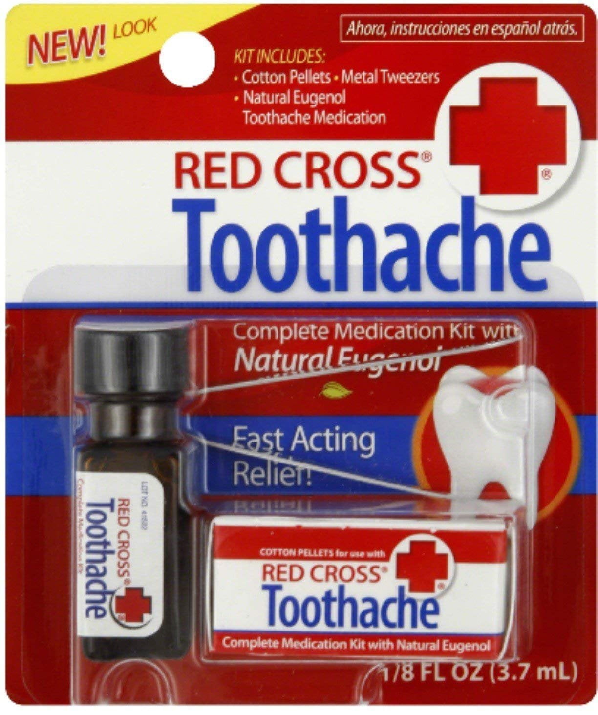 Red Cross Toothache Complete Medication Kit 0.12 oz (Pack of 3