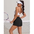 thumbnail image 2 of Pantalones cortos deportivos PINSPARK High Rise para mujer negros, 2 of 6