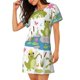 thumbnail image 2 of Disketp Cartoon Frogs para Camisón Corto de Manga Corta para Mujeres, Camisón Cómodo con Escote Redondo, Bonito y Confortable, 2 of 6