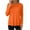 Orange, variant on BLVB Long Sleeve Shirts for Women Casual Soft Lightweight Tops Crewneck Loose Pullover Women Fall Outfits