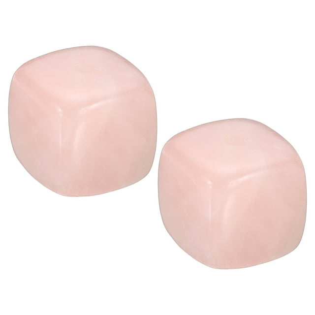 Unique Bargains Porte-Encens Brûleur d'Encens Support de Bâton en Pierre de Cristal Base Rose 2 Pack