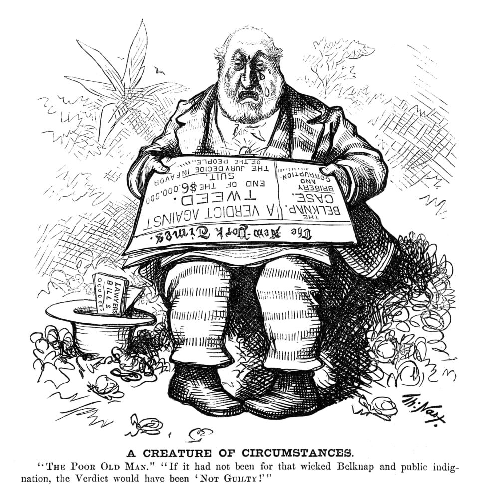 image 0 of William M. Tweed (1823-1878). /Namerican Politician. Cartoon, 1876, By Thomas Nast. Poster Print by (18 x 24)