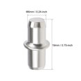 thumbnail image 3 of Clavos de Soporte para Estante Unique Bargains 6x19mm Niquelados para Muebles 20Pcs, 3 of 3