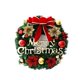 thumbnail image 1 of Cateissary Guirnalda colgante de puerta de pared de Navidad de 30cm, decoración de flores artificiales, adorno de fiesta para el hogar, flores de Kits de decoración para fiestas flores, 1 of 6