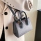 thumbnail image 5 of Bolsa satchel para mujer Cremallera informal Pequeño embrague femenino Flocado Señoras Niñas Totes Ndcxsfigh Para Estrenar, 5 of 9