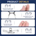 thumbnail image 4 of Uxcell Eyeglass Nose Pad Thickness Anti-Slip Glasses Nose Grips Titanium Logo Glasses Nose Pads for Plastic Frames Glasses Gold 10, 4 of 7