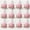 Pink, variant on Blue Sheep Shower Curtain Hooks 12-Piece Set Cute Resin Animal Decorative Curtain Rings for Adult Bathrooms Kids Rooms