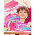 thumbnail image 3 of Unicorn Plush Backpack For Girls, Cute Soft Pu Leather Toddler School Book Bag, Kawaii Fluffy Kids Backpacks., 3 of 4