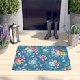 thumbnail image 2 of Pioneer Flower Floral Print Flannel Non Slip Door Rugs,Washable Door Mats Indoor,Decorative Door Mats,Dirt-Resistant and Absorbent Doormat for Entrance,Bedroom,Kitchen,Bathroom,31.5"x17", 2 of 4