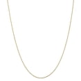 thumbnail image 1 of 14K Yellow Gold .8mm Round Diamond Cut Wheat Chain 24 Inch, 1 of 6