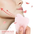 thumbnail image 2 of Natural Rose Quartz Scrapping Plate Health Healing Care Massage Stone, 2 of 12