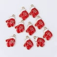 thumbnail image 3 of 10 piezas de hermosos dijes para hacer pulseras, bisutería, pendientes, accesorios de joyería, colgantes de esmalte navideños., 3 of 7