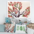 thumbnail image 4 of Red Flowers On The Spring Blossoming Tree II 32 in x 24 in Framed Painting Canvas Art Print, by Designart, 4 of 4