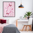 thumbnail image 3 of Stupell Industries Shabby Chic Bow Heels on Pink Stripes Black Framed Giclee Art, 24 x 30, by Camila Juncos, 3 of 8