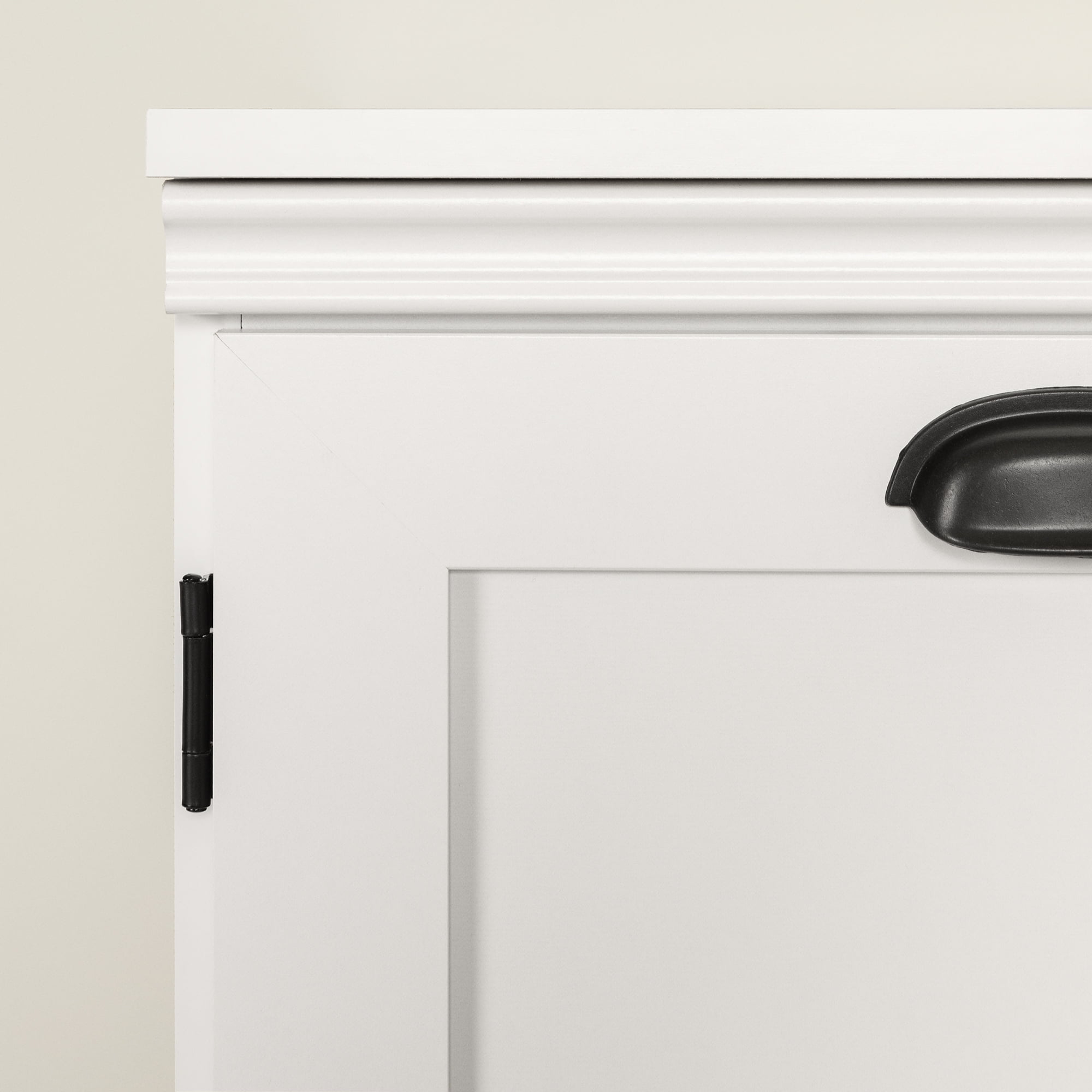 Armoire de rangement avec 2 portes, fini Blanc solide, collection Prairie de Meubles South Shore