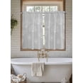 thumbnail image 4 of Grey Dandelion Bathroom Window Curtain, Spring Modern Minimalist Country Flower Light Filtering Coffee Kitchen Curtains, Bedroom Living Room Curtains 2 Panel 84"x54", 4 of 6