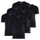 thumbnail image 1 of adidas Camiseta para hombre, pack de 6 - Active Core Cotton, cuello en V, liso Negro M (Medium), 1 of 3