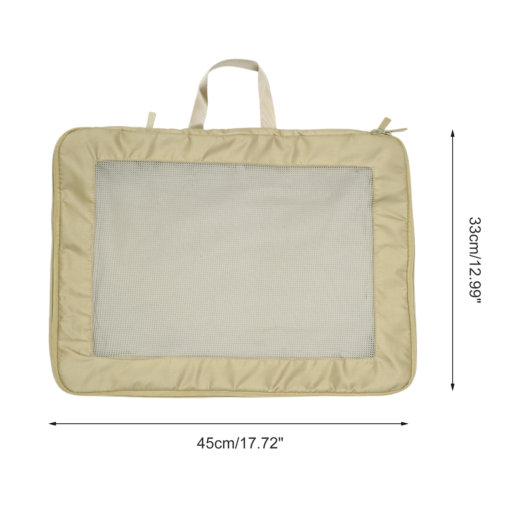 Unique Bargains Portable Packing Cube 1pc Organizer Khaki 17.72"x4.72"x12.99"