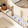 thumbnail image 2 of Yayeee Faucet Mat for Kitchen Sink 14.7" Diatomite Long Splash Guard Pad, Purple Easter Eggs, 2 of 7