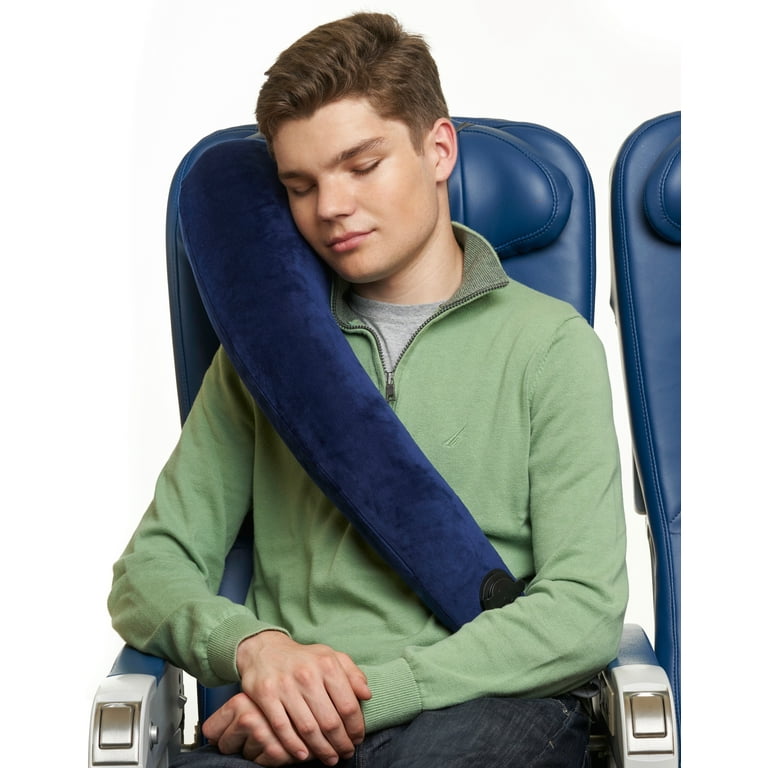 Travelrest Ultimate Best Travel Pillow & Neck Pillow - Straps to Airplane  Seat & Car 