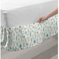 thumbnail image 2 of Agave Bed Skirt, Cactus Motifs Tropical Plants Flowers in Pots Minimalistic Sketch Pattern, Elastic Bedskirt Dust Ruffle Wrap Around for Bedding Decor, 4 Sizes, White and Multicolor, by Ambesonne, 2 of 2