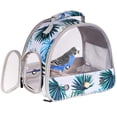 thumbnail image 1 of halinfer 1 pc Small Bird Travel Cage, Portable Lightweight Polyester Carry Carrier with Standing Perch for Parakeet Parrot Cockatiel, Side Access Window Collapsible for Outdoor Vet Transport Bag, 1 of 6