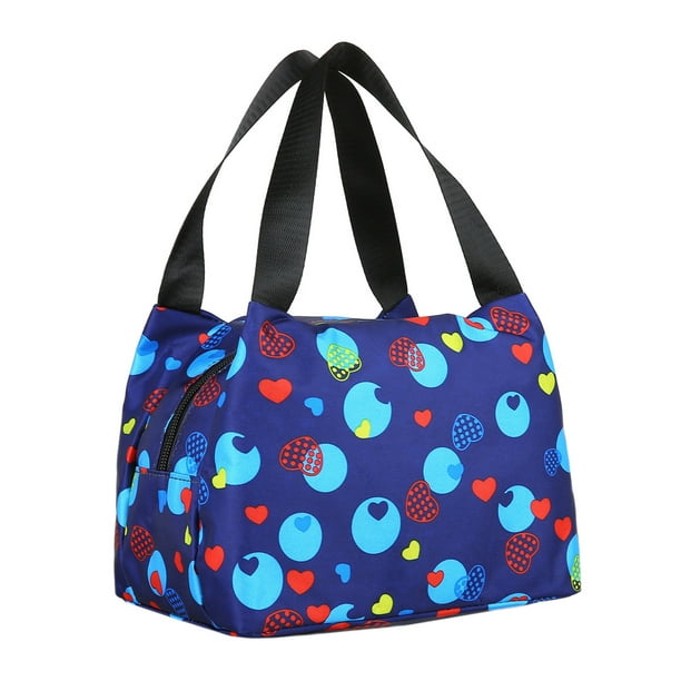 LSFYSZD Universal Insulated Lunch Bag, Print Zipper Food Pack Outdoor